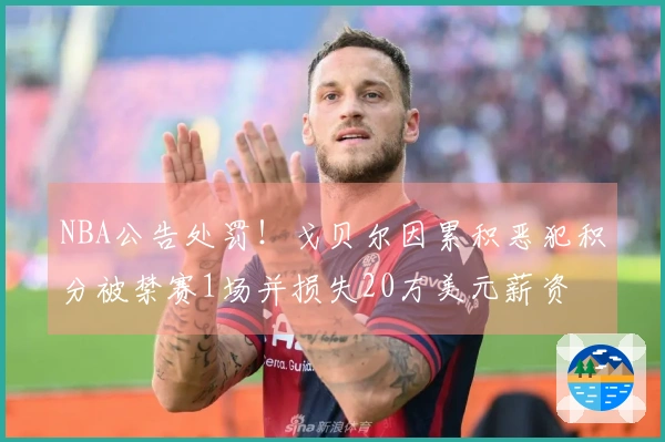 NBA公告处罚！戈贝尔因累积恶犯积分被禁赛1场并损失20万美元薪资